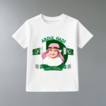 Custom Name Picture 1st 14th August Green Frame | Azadi Shirt