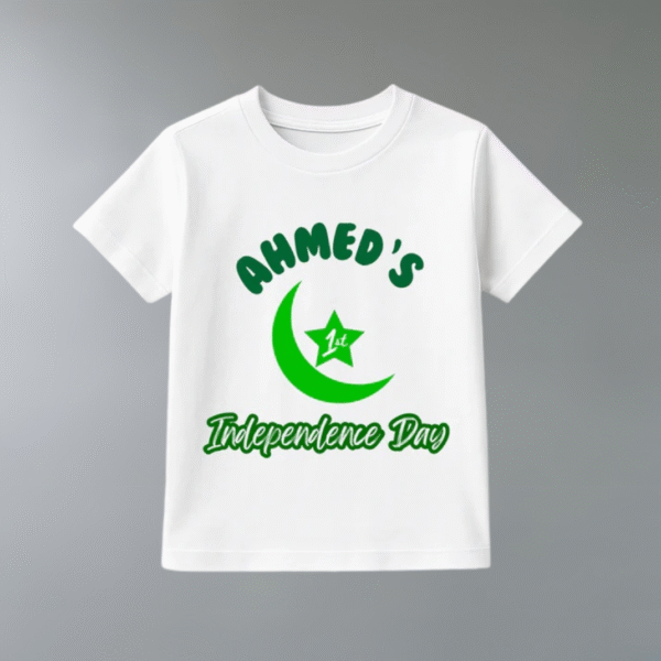 Customize 1st Independence day Moon Star Shirt | Azadi Shirt