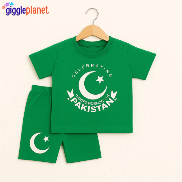 14 August T-Shirt & Shorts Set for Kids