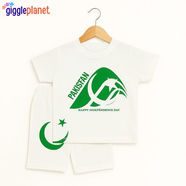 14 August T-Shirt & Shorts Set for Kids