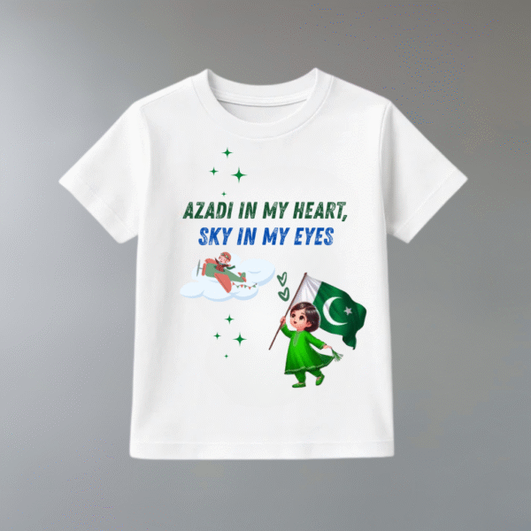 Azadi in my Heart – Kids Independence Day T-Shirt